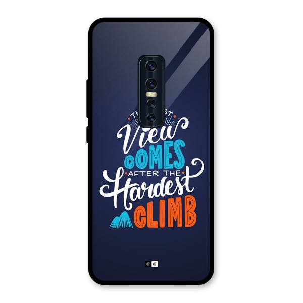 Hardest Climb Glass Back Case for Vivo V17 Pro