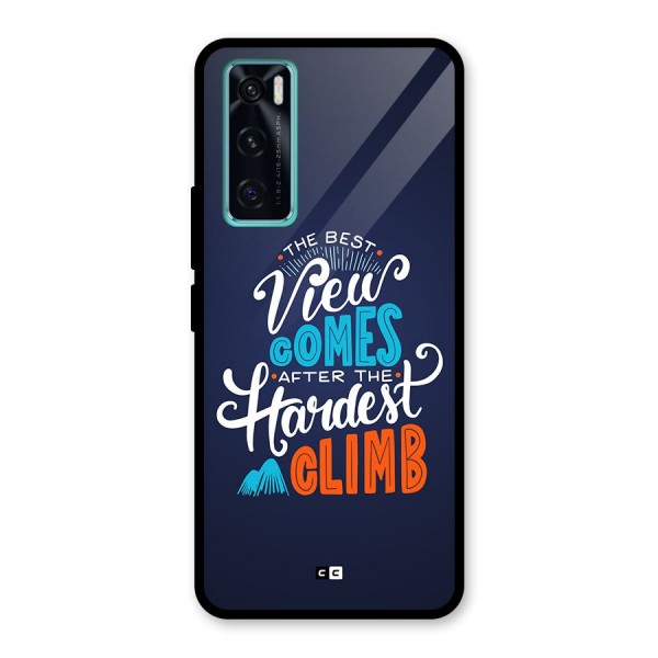 Hardest Climb Glass Back Case for Vivo V20 SE