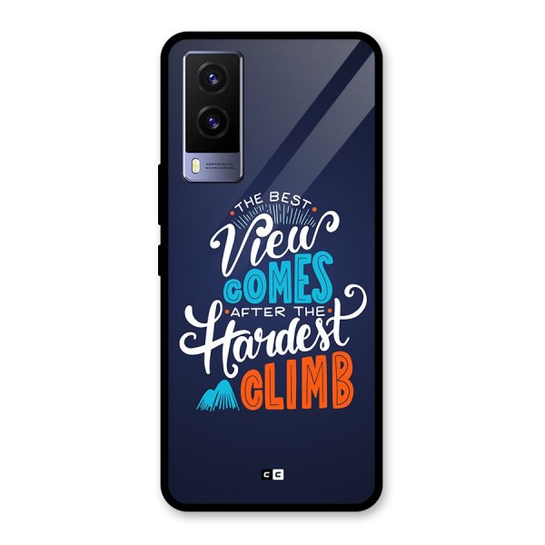 Hardest Climb Glass Back Case for Vivo V21e 5G