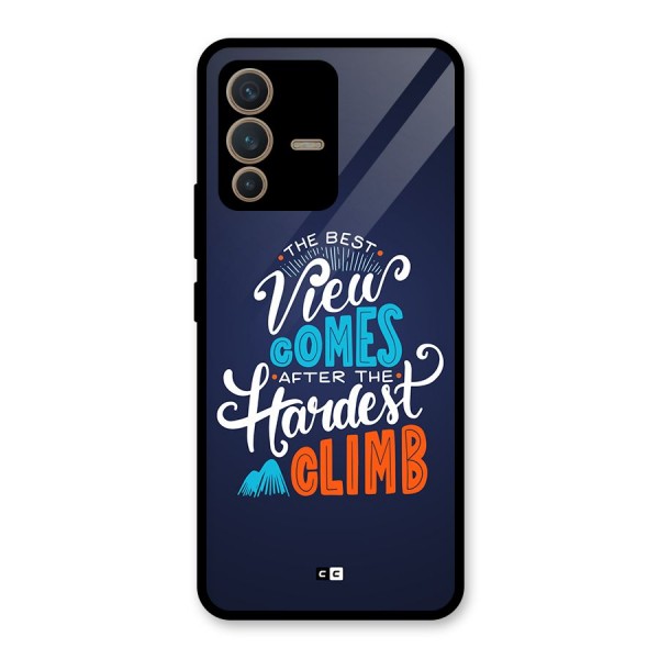 Hardest Climb Glass Back Case for Vivo V23 5G