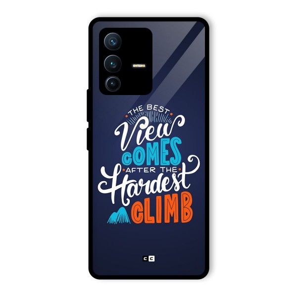 Hardest Climb Glass Back Case for Vivo V23 Pro