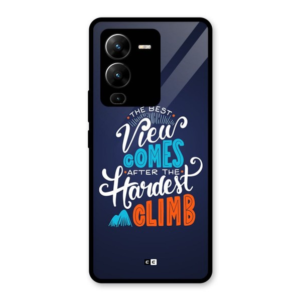 Hardest Climb Glass Back Case for Vivo V25 Pro