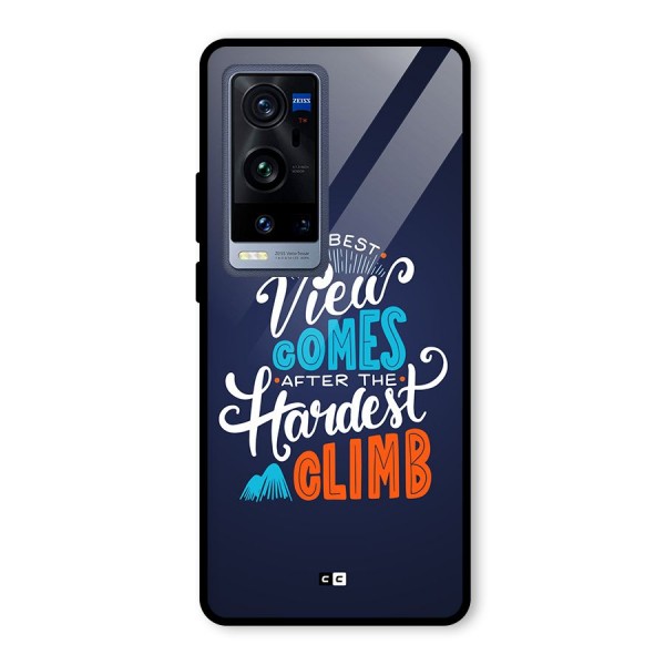 Hardest Climb Glass Back Case for Vivo X60 Pro Plus