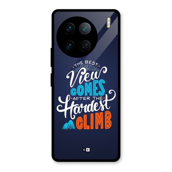 Hardest Climb Glass Back Case for Vivo X90 Pro