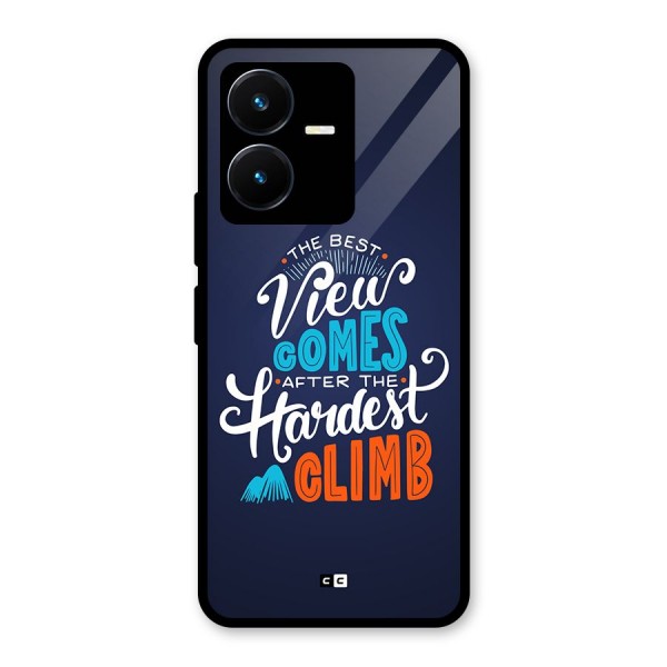 Hardest Climb Glass Back Case for Vivo Y22