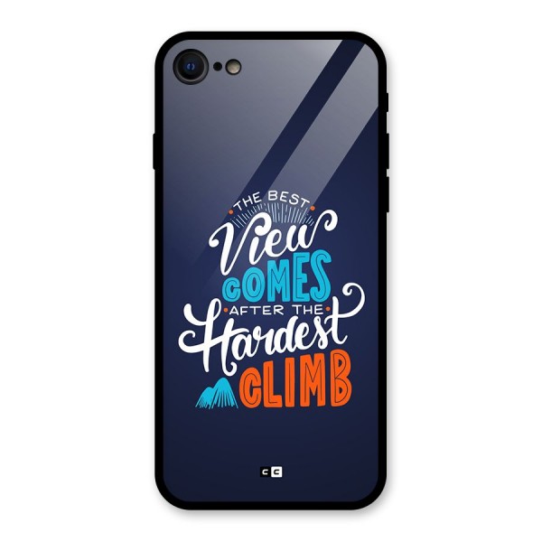 Hardest Climb Glass Back Case for iPhone 8