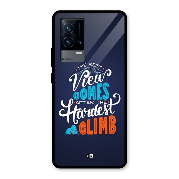 Hardest Climb Glass Back Case for iQOO 9 5G