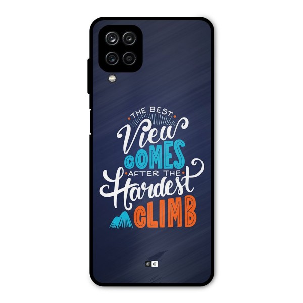 Hardest Climb Metal Back Case for Galaxy A12