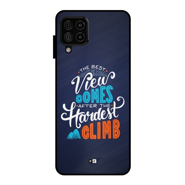 Hardest Climb Metal Back Case for Galaxy A22 4G