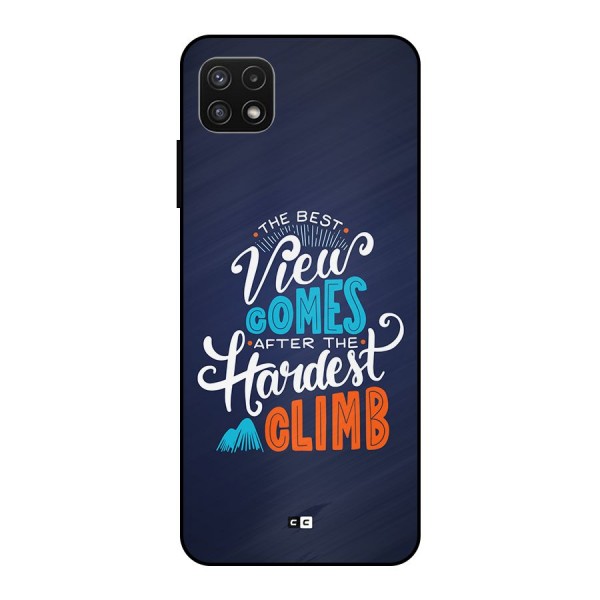 Hardest Climb Metal Back Case for Galaxy A22 5G