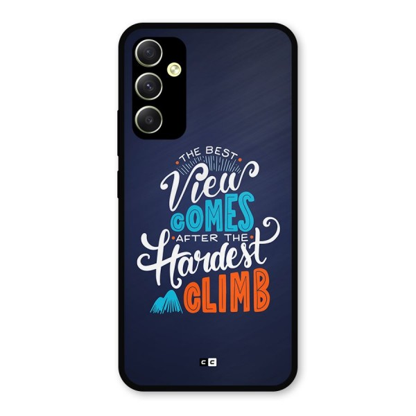 Hardest Climb Metal Back Case for Galaxy A34