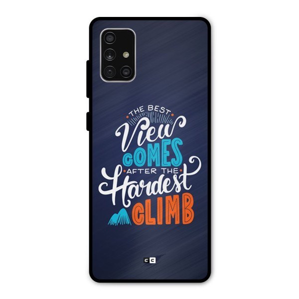 Hardest Climb Metal Back Case for Galaxy A71