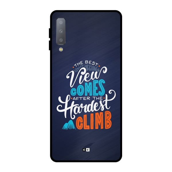 Hardest Climb Metal Back Case for Galaxy A7 (2018)