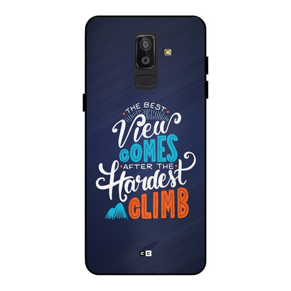 Hardest Climb Metal Back Case for Galaxy J8