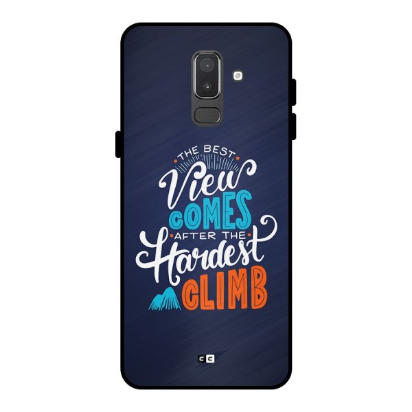 Hardest Climb Metal Back Case for Galaxy On8 (2018)