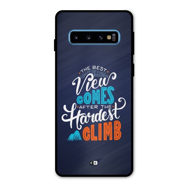 Hardest Climb Metal Back Case for Galaxy S10