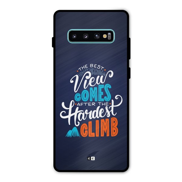 Hardest Climb Metal Back Case for Galaxy S10 Plus