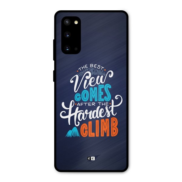 Hardest Climb Metal Back Case for Galaxy S20