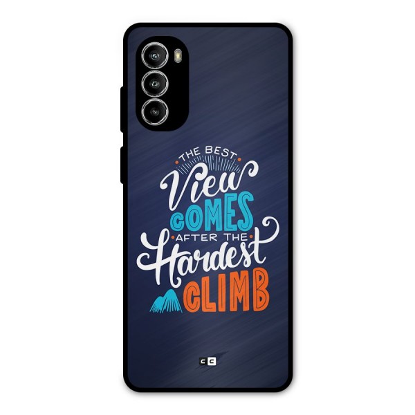 Hardest Climb Metal Back Case for Moto G52