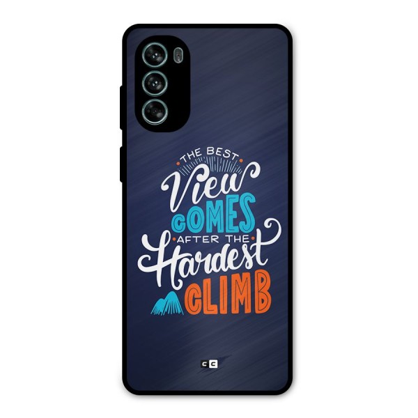 Hardest Climb Metal Back Case for Moto G62