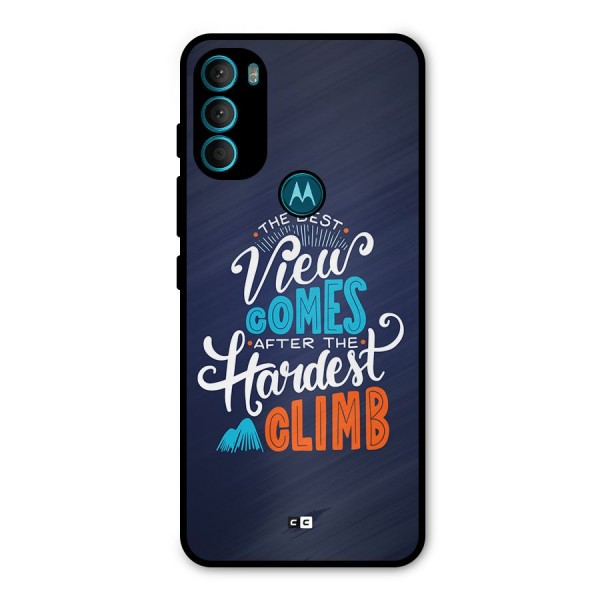 Hardest Climb Metal Back Case for Moto G71 5G