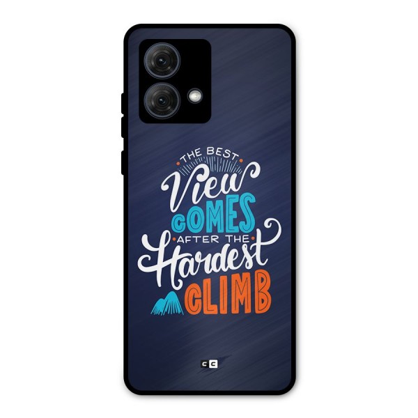 Hardest Climb Metal Back Case for Moto G84