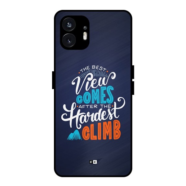 Hardest Climb Metal Back Case for Nothing Phone 2