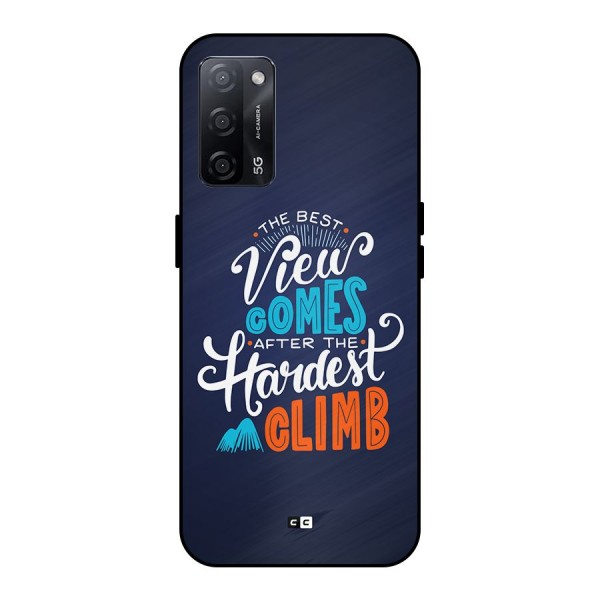 Hardest Climb Metal Back Case for Oppo A53s 5G