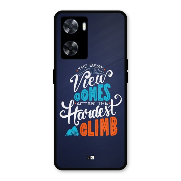 Hardest Climb Metal Back Case for Oppo A57 2022