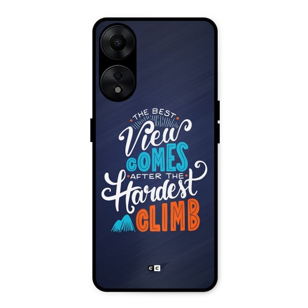 Hardest Climb Metal Back Case for Oppo A78 5G