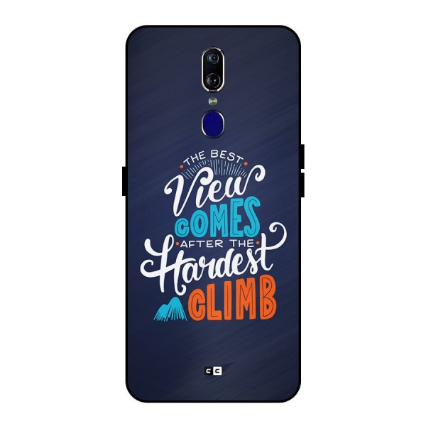 Hardest Climb Metal Back Case for Oppo F11