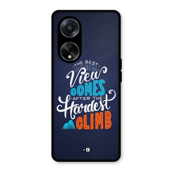 Hardest Climb Metal Back Case for Oppo F23