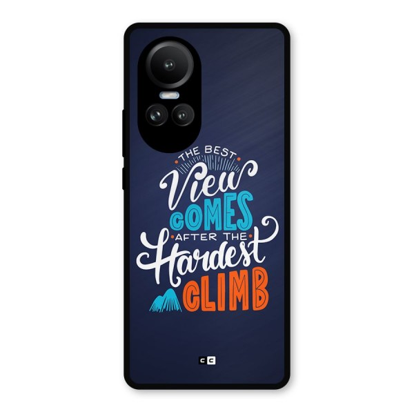 Hardest Climb Metal Back Case for Oppo Reno10 Pro