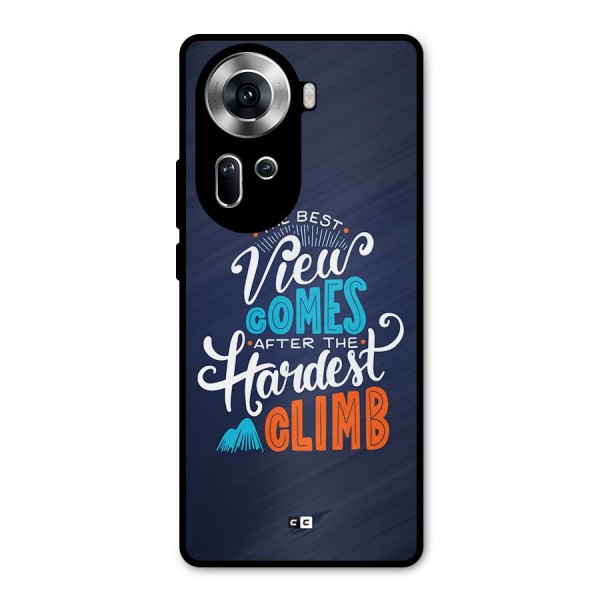 Hardest Climb Metal Back Case for Oppo Reno11 5G