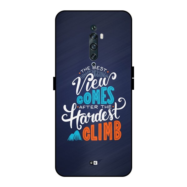 Hardest Climb Metal Back Case for Oppo Reno2 F