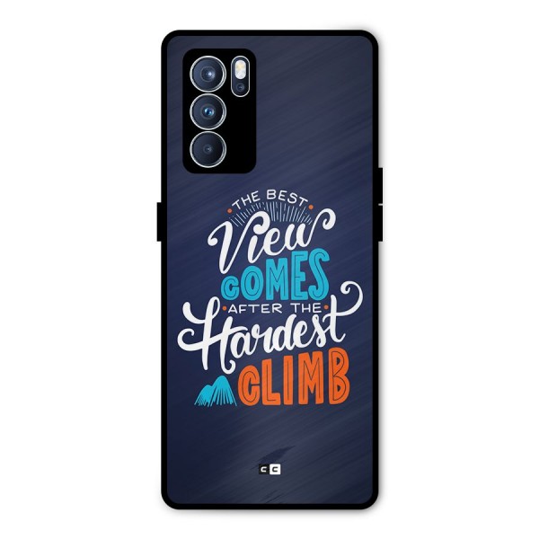 Hardest Climb Metal Back Case for Oppo Reno6 Pro 5G