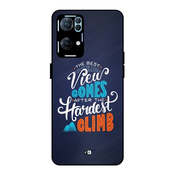 Hardest Climb Metal Back Case for Oppo Reno7 Pro 5G