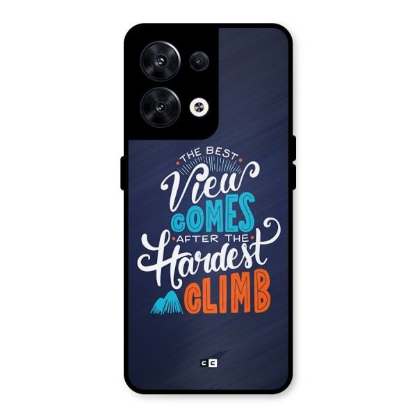 Hardest Climb Metal Back Case for Oppo Reno8 5G