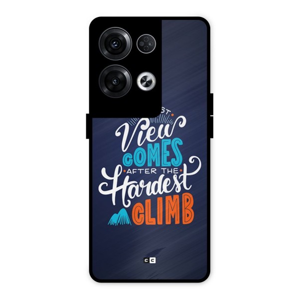 Hardest Climb Metal Back Case for Oppo Reno8 Pro 5G