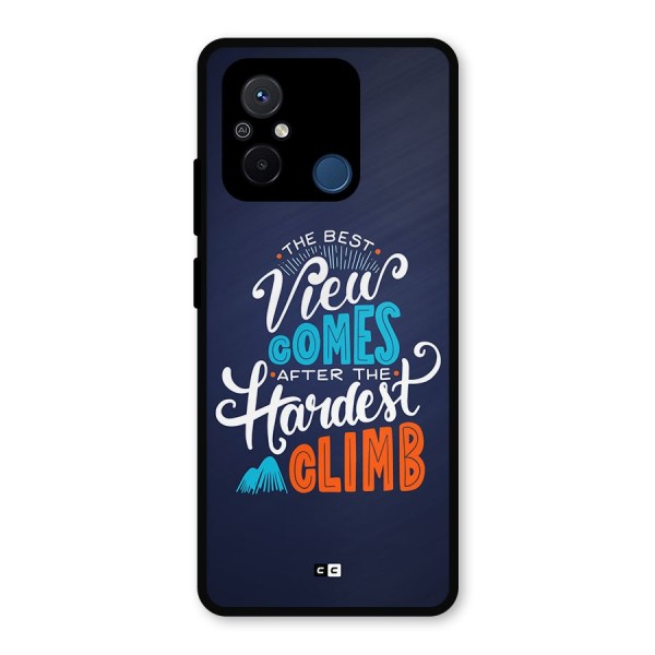 Hardest Climb Metal Back Case for Poco C55