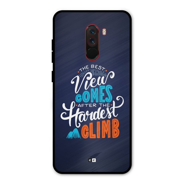 Hardest Climb Metal Back Case for Poco F1