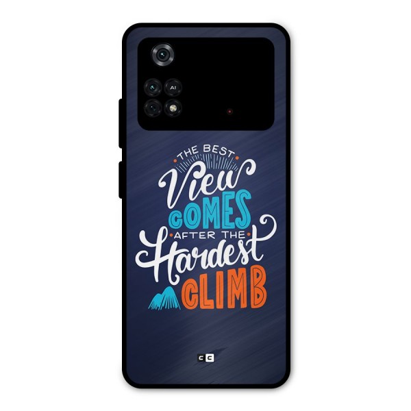 Hardest Climb Metal Back Case for Poco M4 Pro 4G