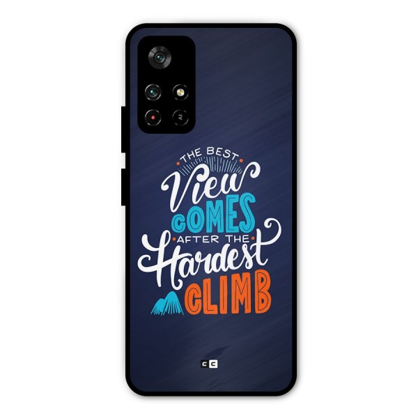 Hardest Climb Metal Back Case for Poco M4 Pro 5G