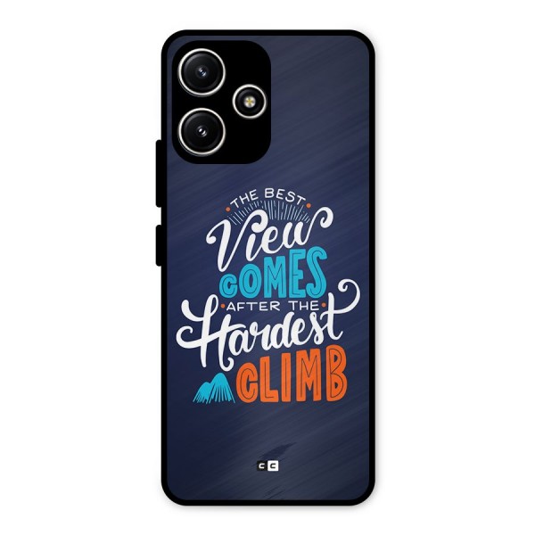 Hardest Climb Metal Back Case for Poco M6 Pro