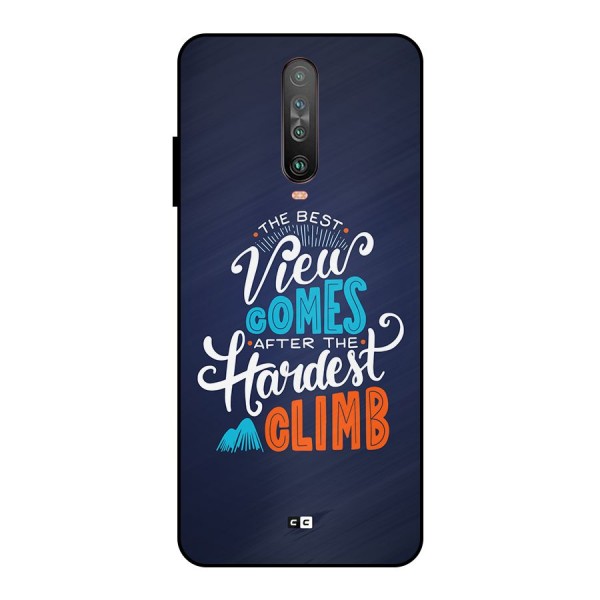 Hardest Climb Metal Back Case for Poco X2