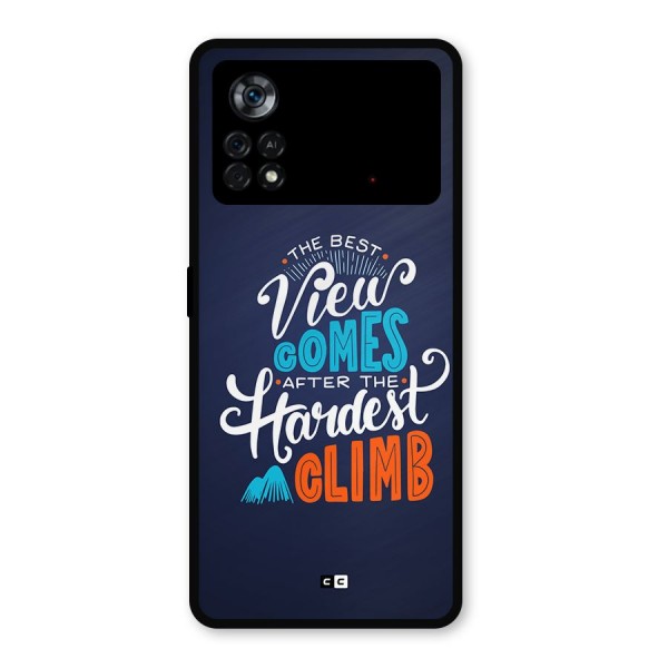 Hardest Climb Metal Back Case for Poco X4 Pro 5G