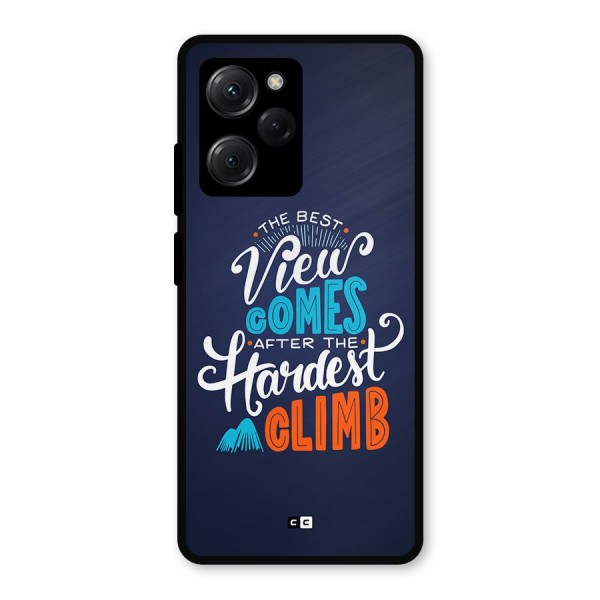 Hardest Climb Metal Back Case for Poco X5 Pro