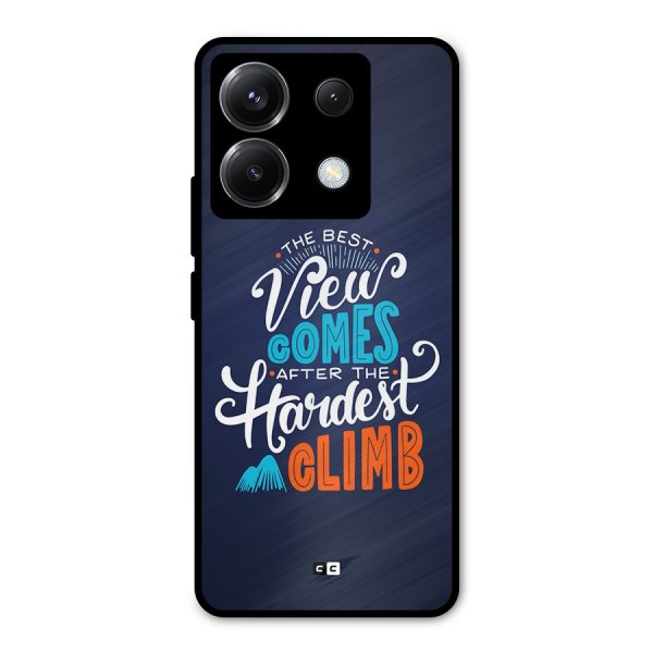 Hardest Climb Metal Back Case for Poco X6