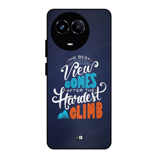 Hardest Climb Metal Back Case for Realme 11X