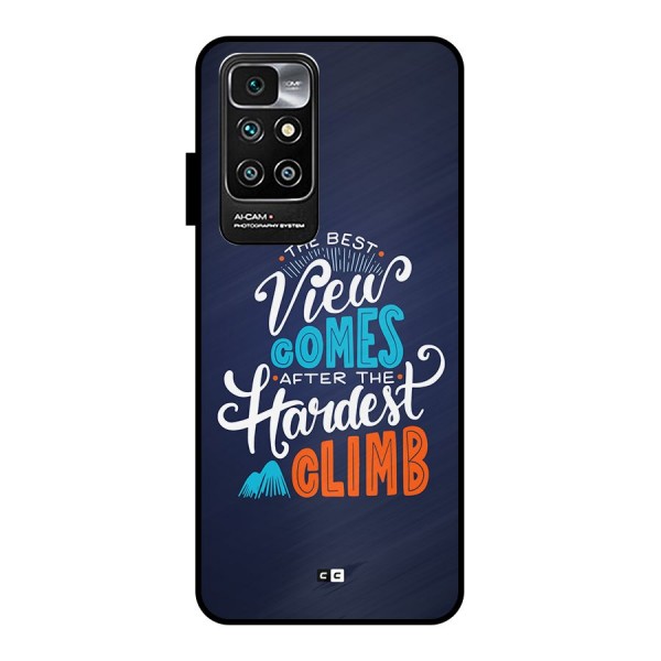 Hardest Climb Metal Back Case for Redmi 10 Prime